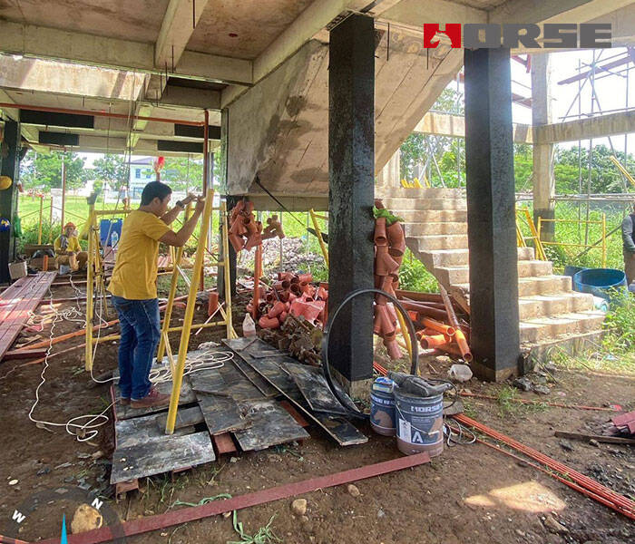 column repair by carbon fiber column repair by carbon fiber