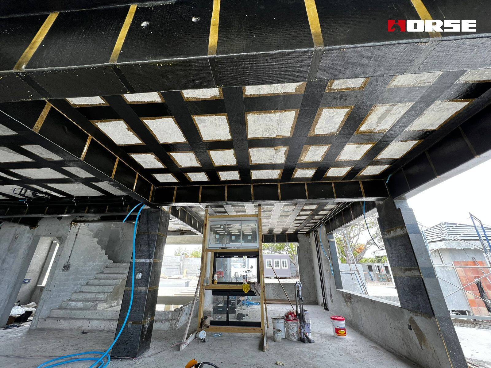 Carbon Fiber(CFRP) Reinforcement For Seaside Villas Carbon Fiber(CFRP) Reinforcement For Seaside Villas