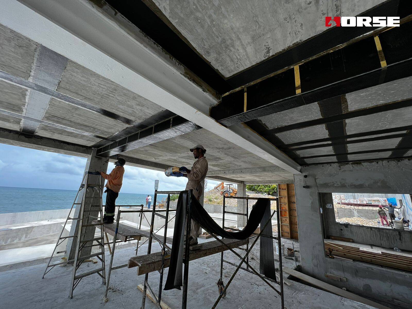 Carbon Fiber(CFRP) Reinforcement For Seaside Villas Carbon Fiber(CFRP) Reinforcement For Seaside Villas