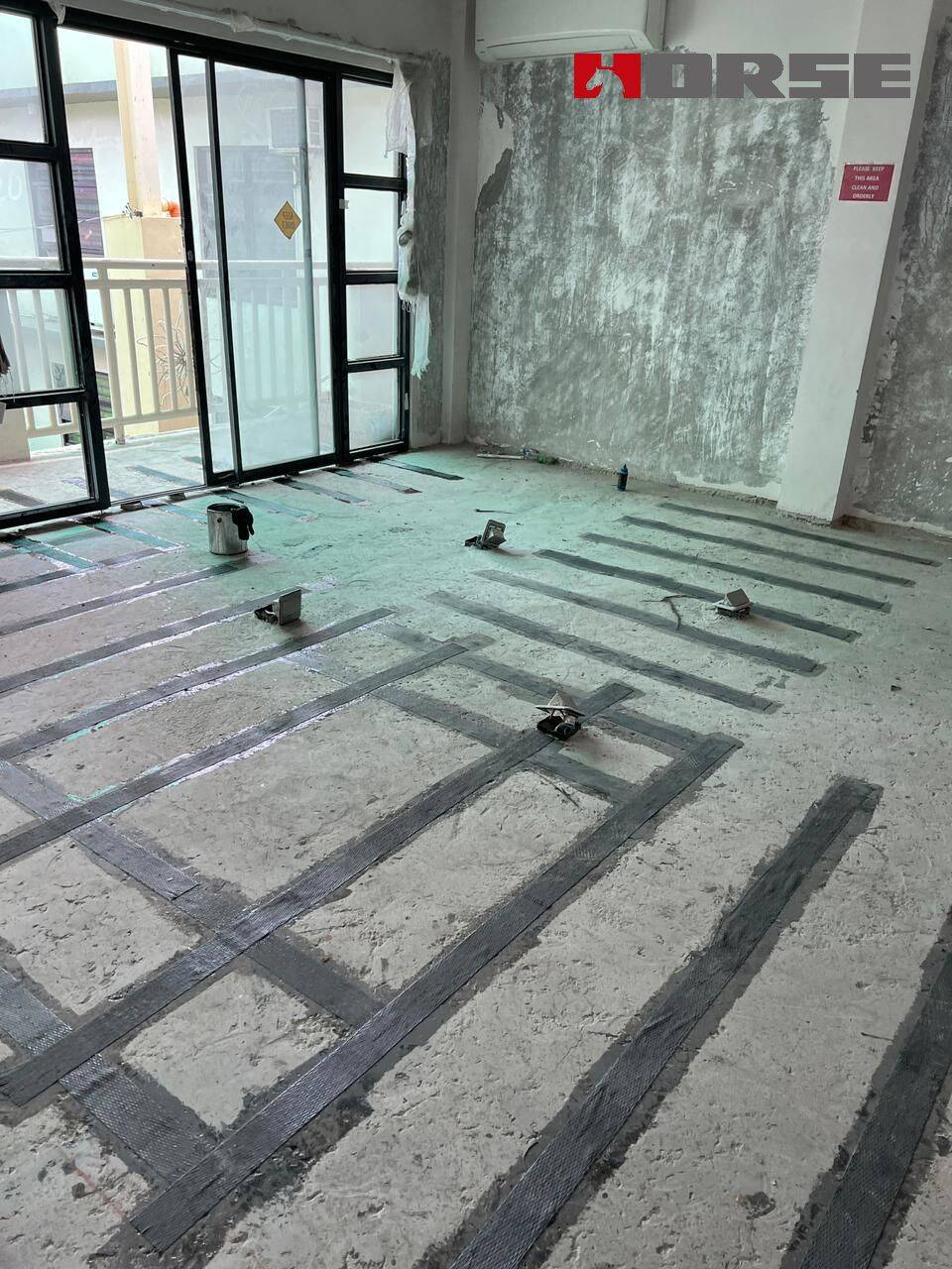Repair Cracks on Concrete Floor Slab with Crack Injection and Carbon Fiber Sheet Repair Cracks on Concrete Floor Slab with Crack Injection and Carbon Fiber Sheet