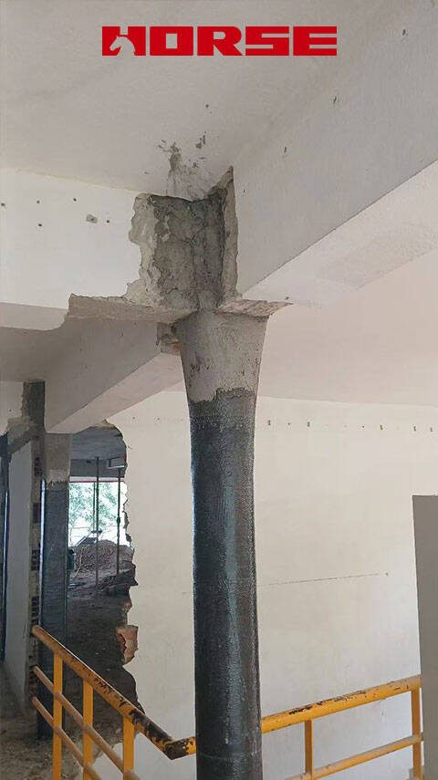 Rehabilitation and Strengthening RC Column with Carbon Fiber