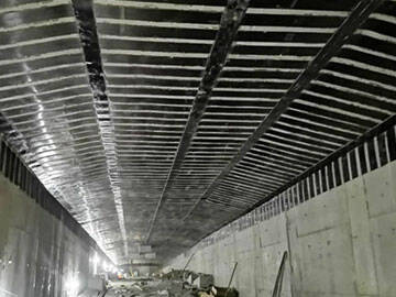 Strengthening Underground Tunnel With Carbon Fiber Strip